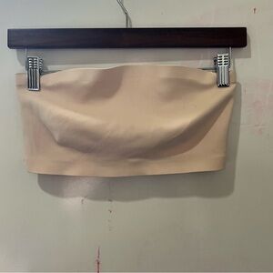 Free People Nude Beige Strapless Bandeau